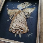 Филигран од златен срмен конец – Ангел