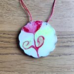 Women Empowerment Necklace – Red Flower