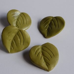 Сет „Маслиново Лисје“ – накит од полимерна глина